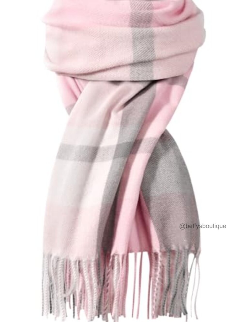 Women's Plaid Oversized Blanket Scarf Shawl Wrap Tassel Winter
